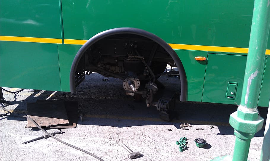 bus, mexico, repair, transportation, mode of transportation HD wallpaper