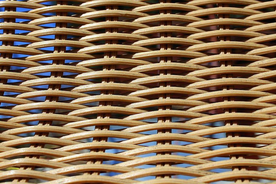 brown woven, wicker, model, weaving, abstract, bamboo, the background HD wallpaper