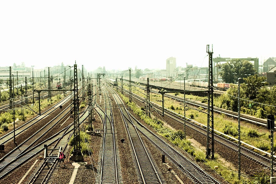 Gleise, Berlin, Train, Mr, Pink, railroad Track, transportation HD wallpaper