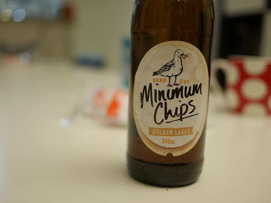 beer, minimum chips, closeup, background blur, casual, hangout HD wallpaper