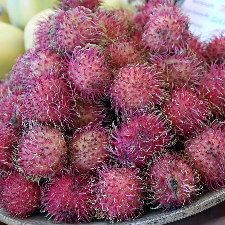 Free Download Hd Wallpaper Rambutan Fruits Healthy Eating Food And Drink Tropical Fruit