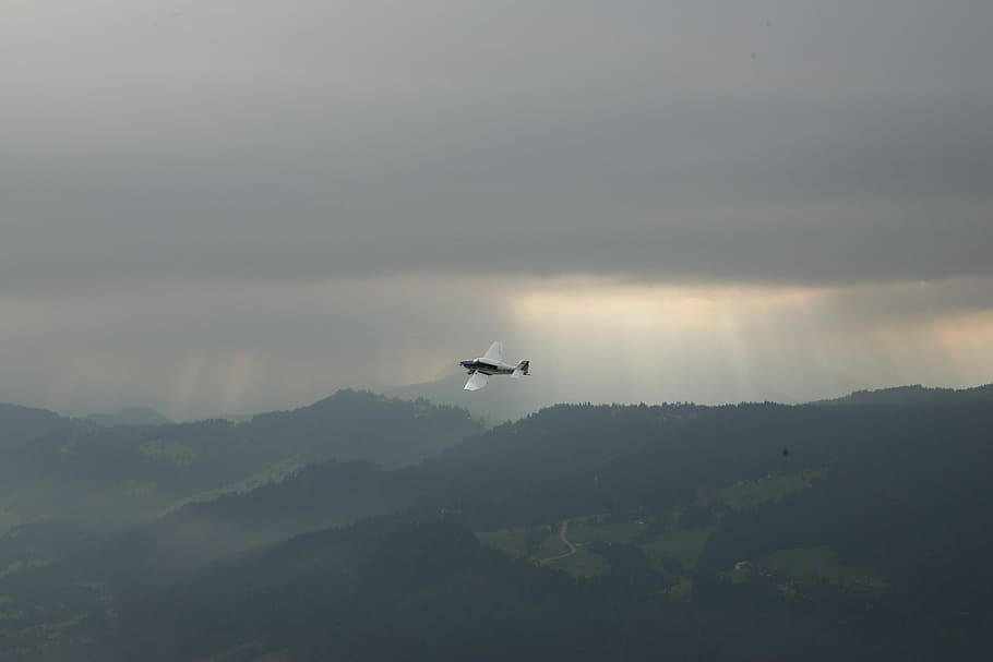 Aircraft, Fly, Raindrop, sky, weather, nature, transportation HD wallpaper