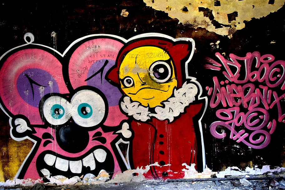 graffiti, mouse, katowice, modern art, art and craft, creativity HD wallpaper