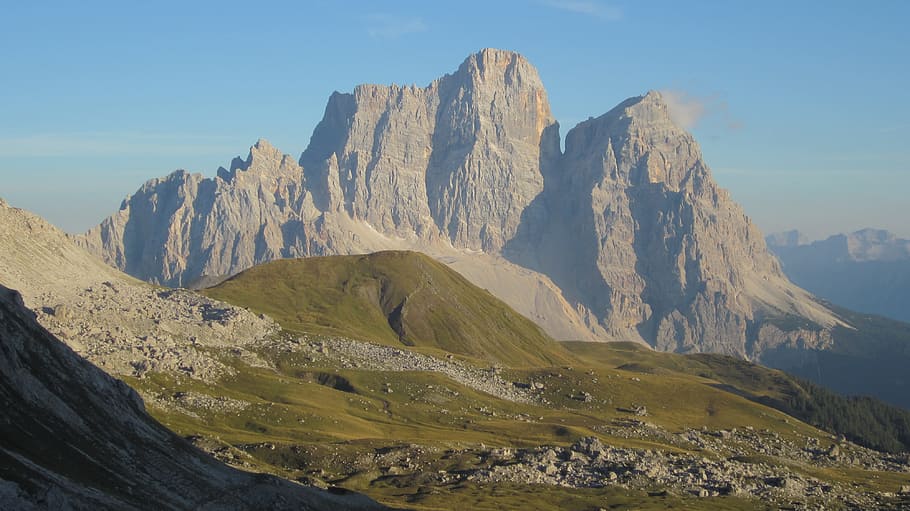 the dolomites, top, pelmo, mountain, scenics - nature, mountain range HD wallpaper