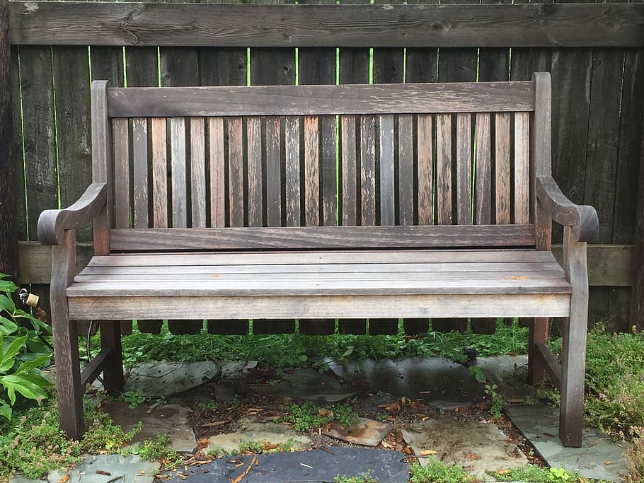 Bench, Wood, Old, park, wood - material, day, relaxation, outdoors HD wallpaper