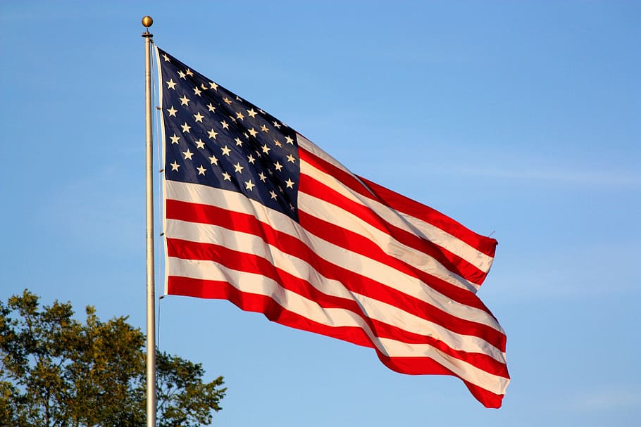 USA flag, american flag, waving flag, stars and stripes, patriotism