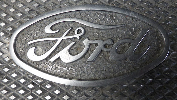 gray Ford emblem, logo, plaque, oldtimer, automotive, vehicle HD wallpaper
