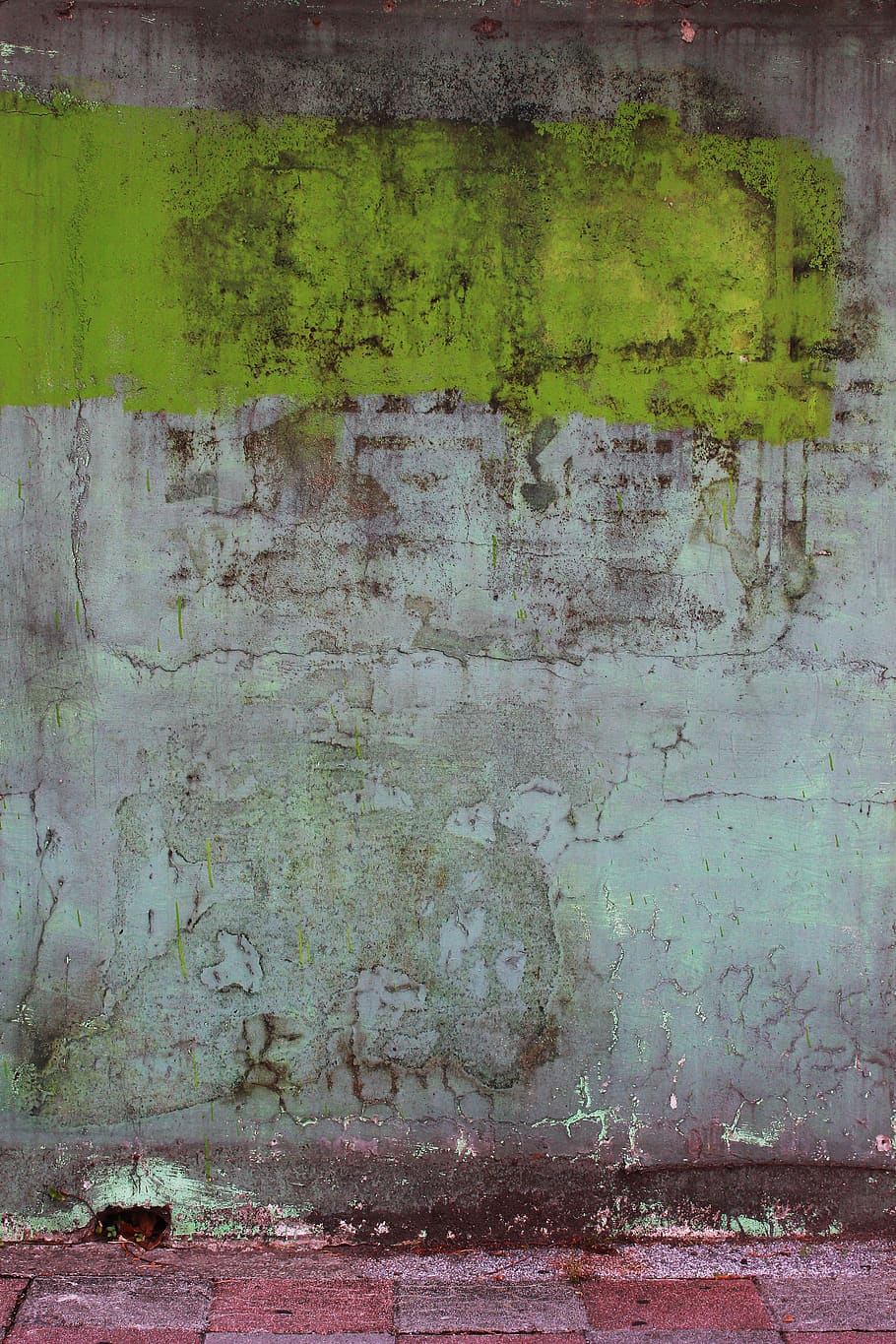 material, concrete wall, rough, crack, paint, wall - building feature HD wallpaper