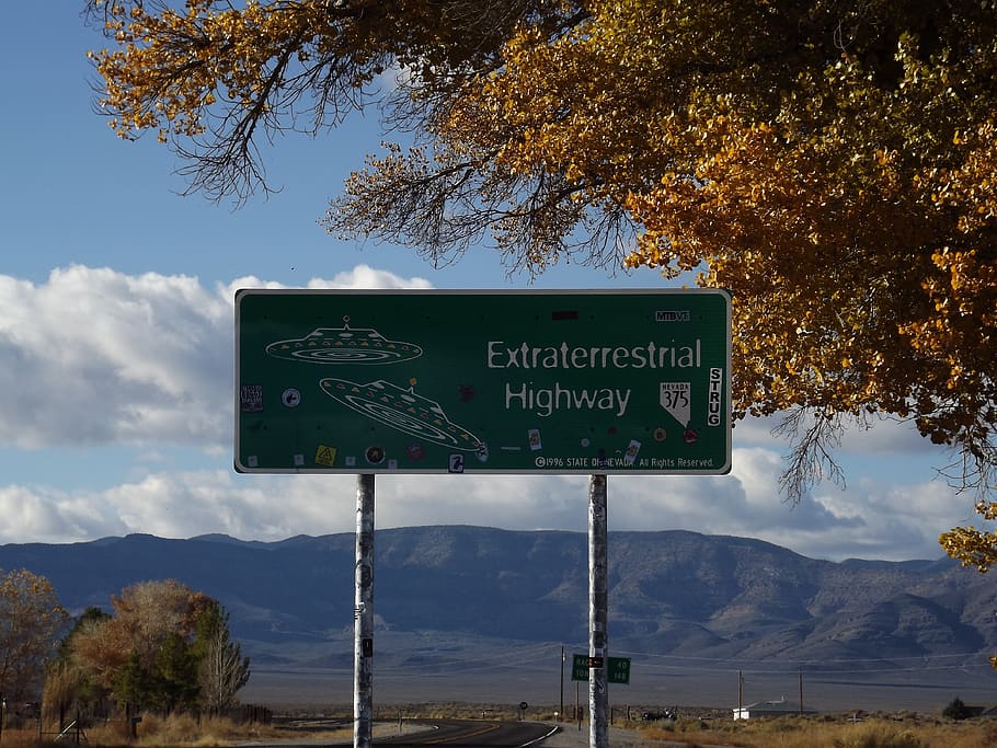 highway, nevada, extra terrestrial, aliens, ufo, spaceship