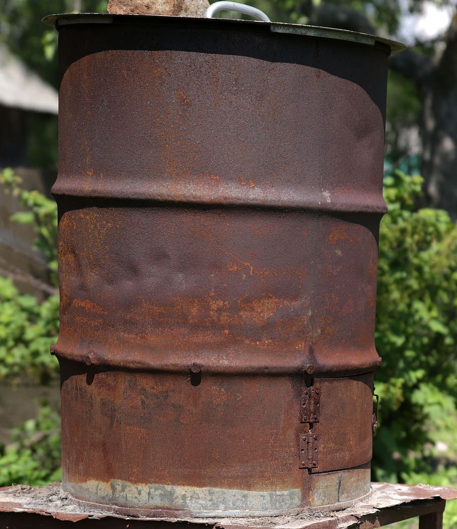 Barrel, Rust, Texture, no people, focus on foreground, day HD wallpaper