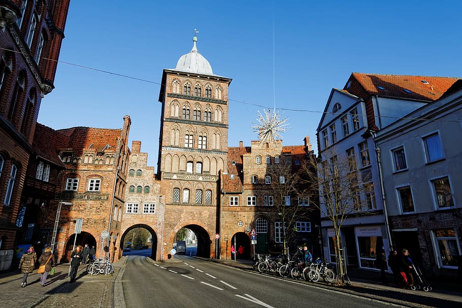 lübeck, hanseatic city, hanseatic league, historically, architecture, HD wallpaper