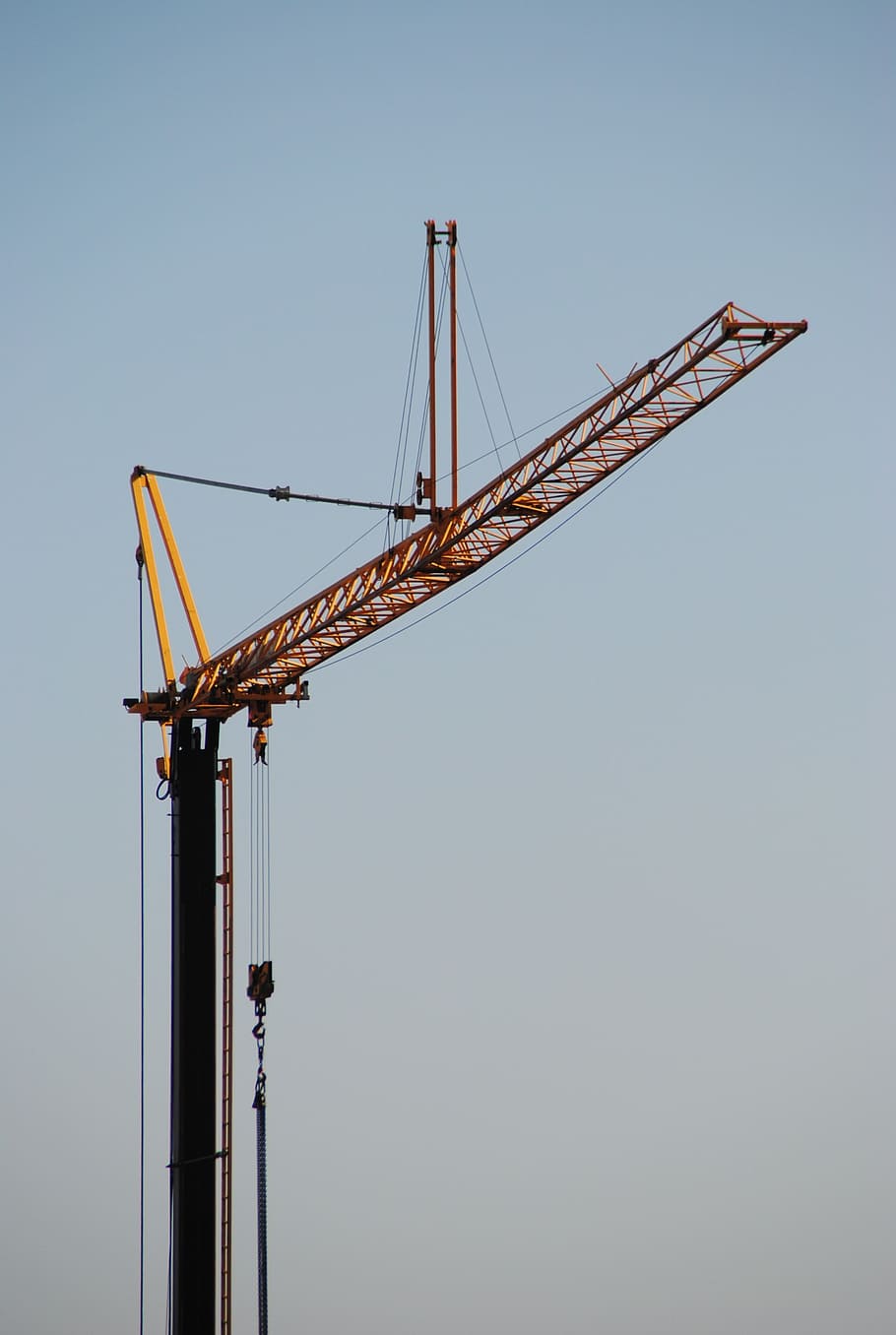 baukran, site, crane arm, build, crane boom, machinery, crane - construction machinery, HD wallpaper