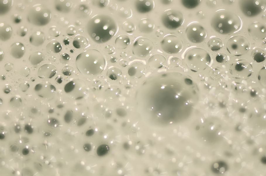 foam, blow, water, pattern, structure, foam beads, water surface HD wallpaper