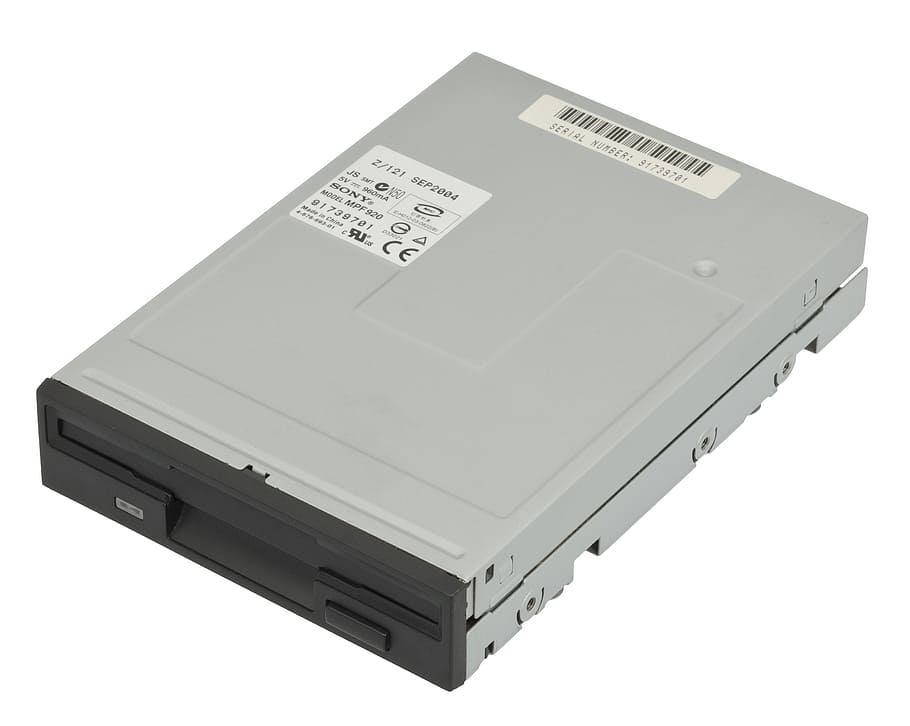 pc, internal, floppy, drive, white background, studio shot HD wallpaper
