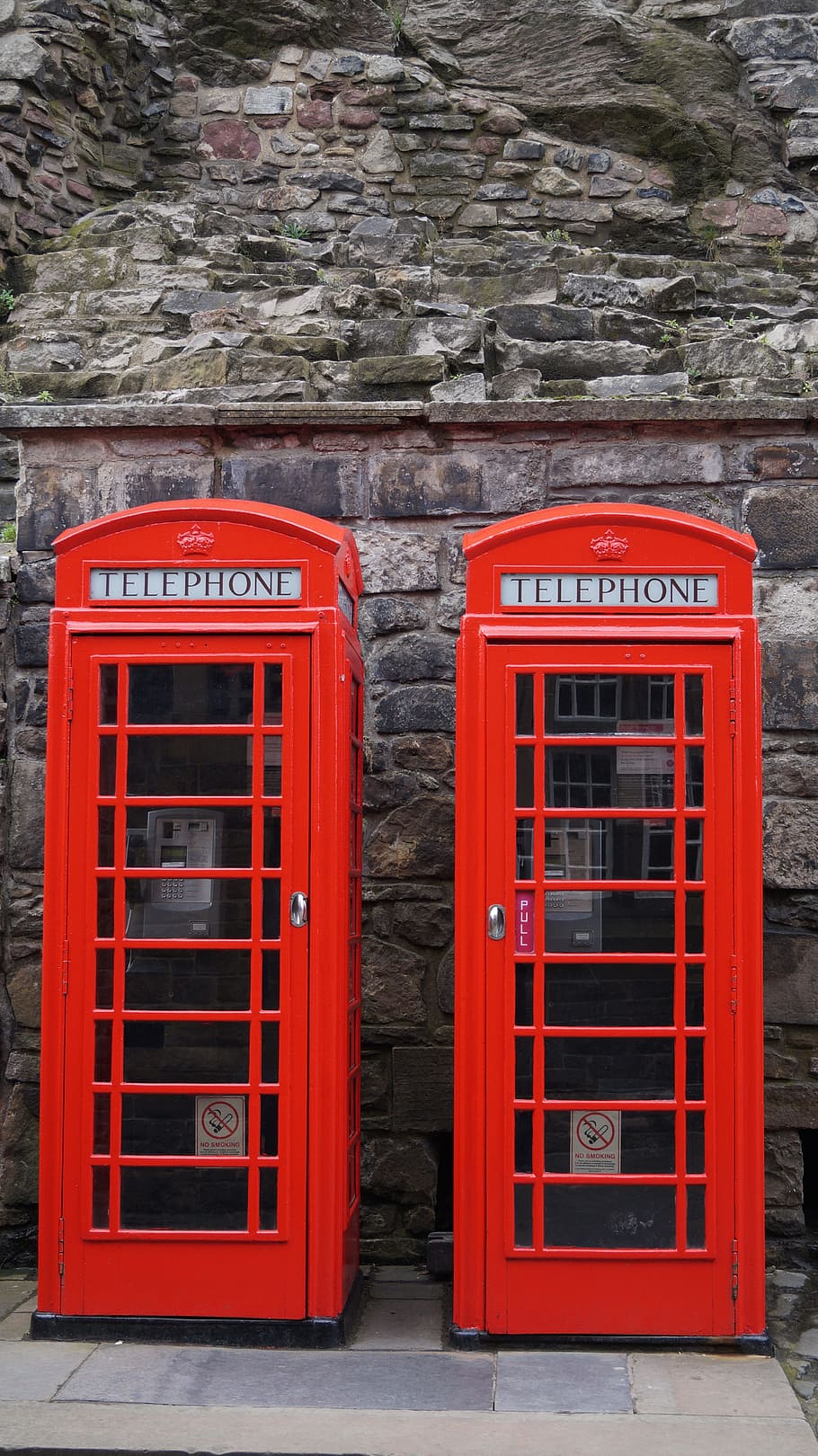 edinburgh, castle, march, spring, phone, link, history, communication HD wallpaper