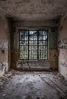 3-panel casement window graphic wallpaper, background, expired HD wallpaper