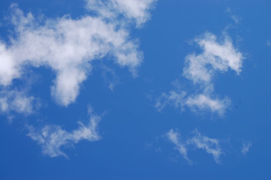 Sky Blue, above, nature, weather, day, air, outdoors, summer HD wallpaper