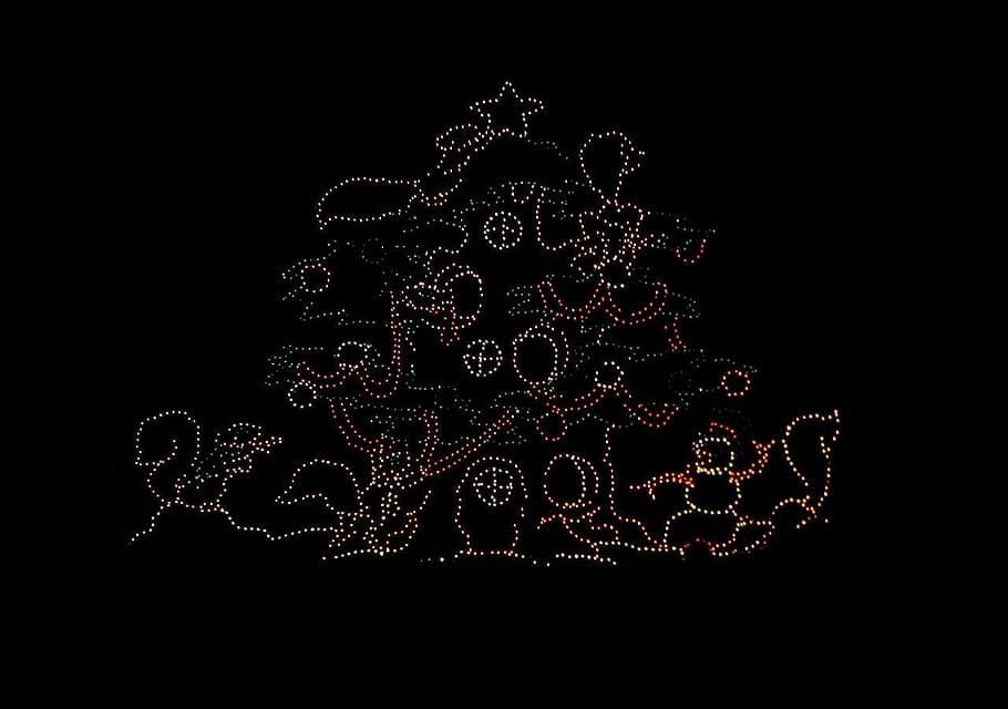 Architecture, Holidays, Light, Effects, objects, seasons, backgrounds HD wallpaper