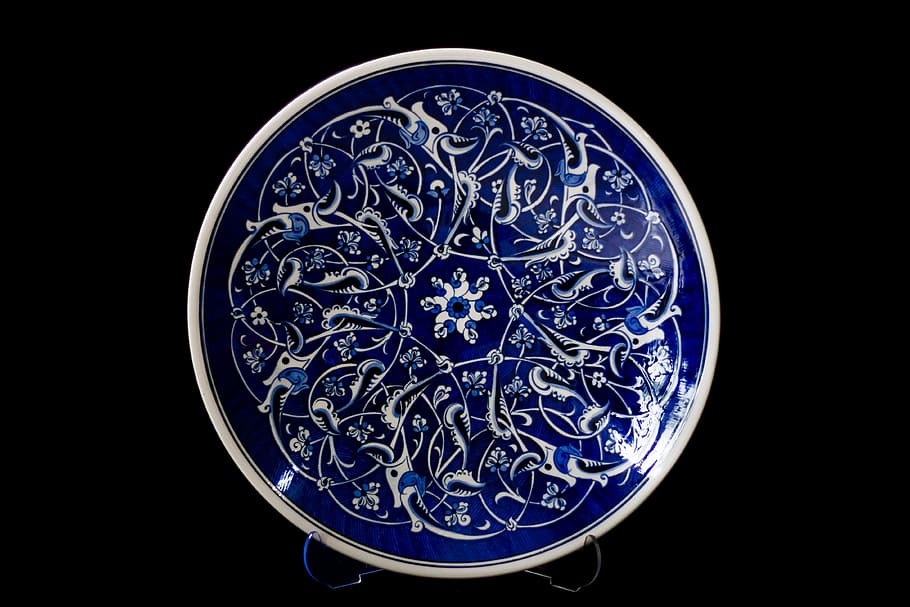 Tile, Handicrafts, Plate, increased, ceramic, turkey, atalay melahat glow HD wallpaper