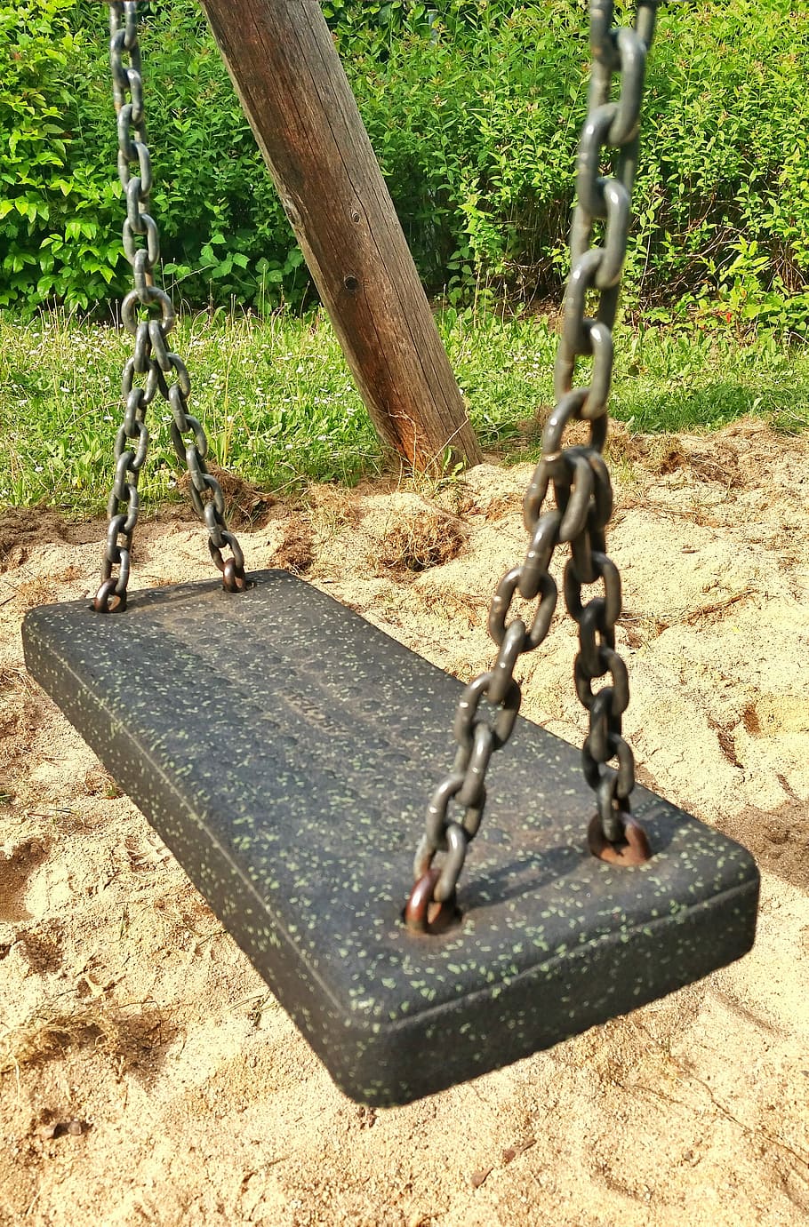 Swing, Playground, Device, swing device, children, chains swing HD wallpaper