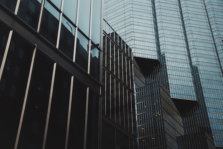 architecture, building, infrastructure, dark, glass, window HD wallpaper