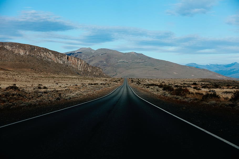 clouds, mountains, road, sky, travel, landscape, scenics - nature HD wallpaper