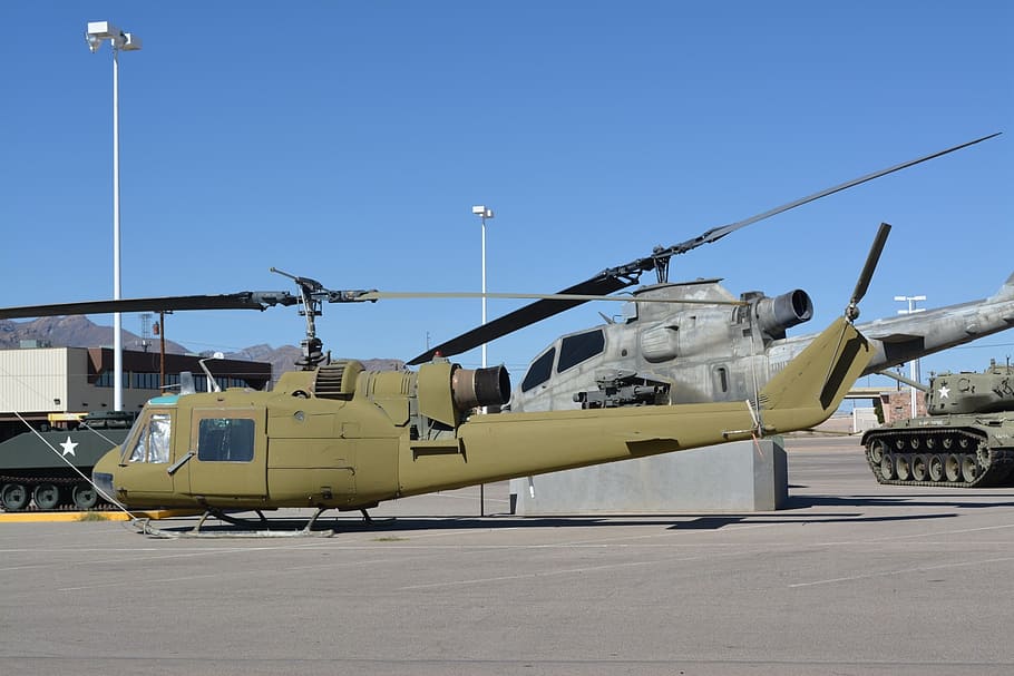 ww2, aircraft, huey, helicopter, military, museum, fort, texas