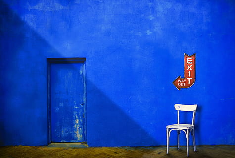 output, chair, wall, shadow, abstract, minimalism, absurd, old HD wallpaper