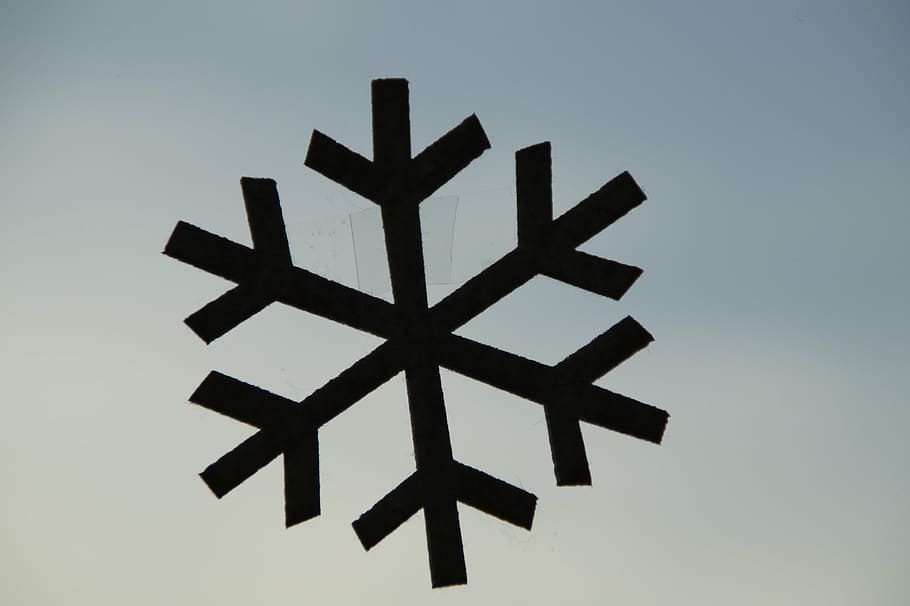 snowflake, deco, decoration, winter, stuck on, sky, window HD wallpaper