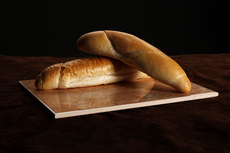 Bread, Pastry, Roll, Tile, Studio, food and drink, studio shot HD wallpaper