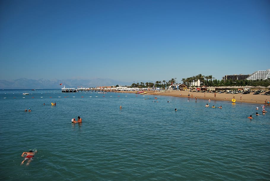 antalya, beach, belek, hotel, mediterranean, resort, riviera, HD wallpaper