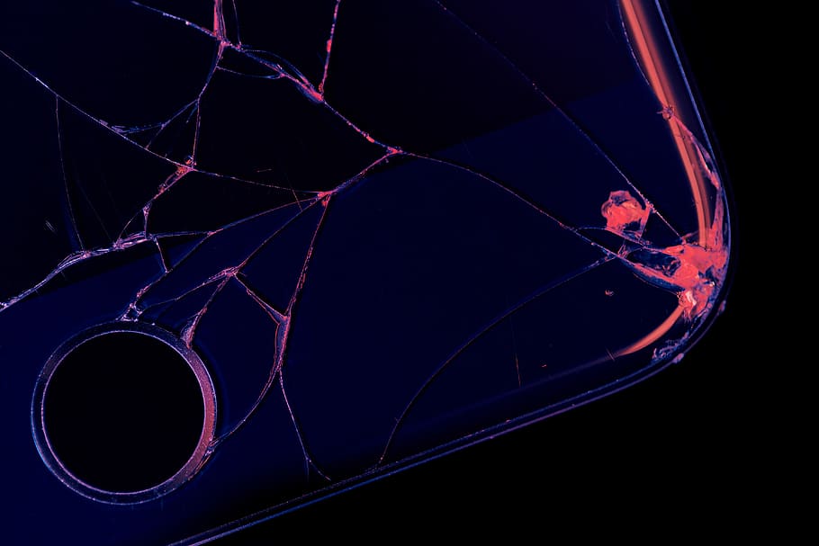 broken black smartphone, untitled, glass, mobile phone, screen, HD wallpaper