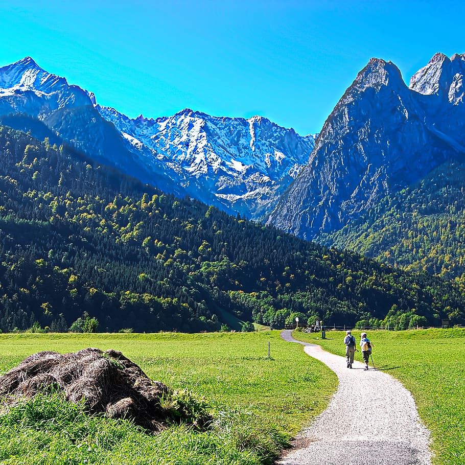 mountain, mountain summit, valley, landscape, beauty in nature HD wallpaper