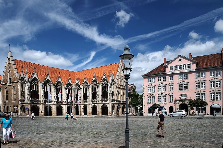braunschweig, city, old town market, altstadt rathaus, architecture, HD wallpaper