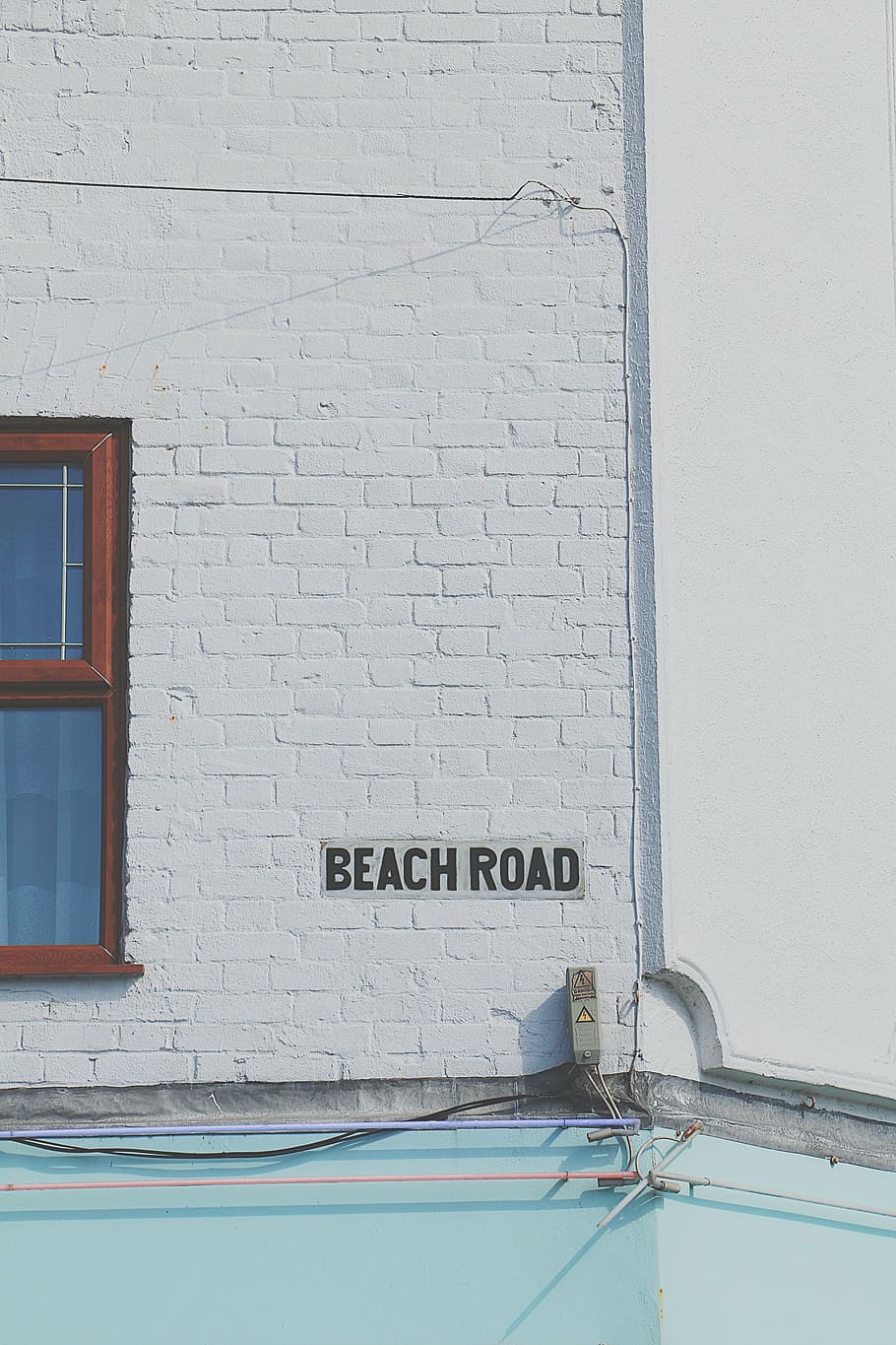 Beach Road wall signage, architecture, building, structure HD wallpaper