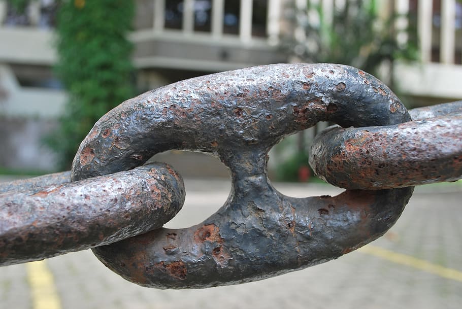 brown metal chain, Chain, Link, Iron, Strength, Strong, connection HD wallpaper