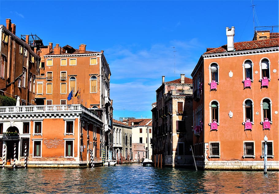venice, italy, architecture, the grand canal, channel, buildings, HD wallpaper