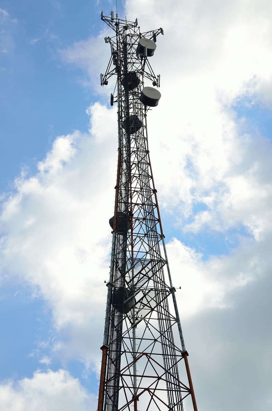 Microwave Tower, Communication, Tower, radio, antenna, mobile, HD wallpaper