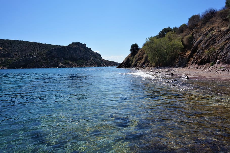 greece, tolo, bay argolidzka, sea, summer, holiday, sky, landscape, HD wallpaper