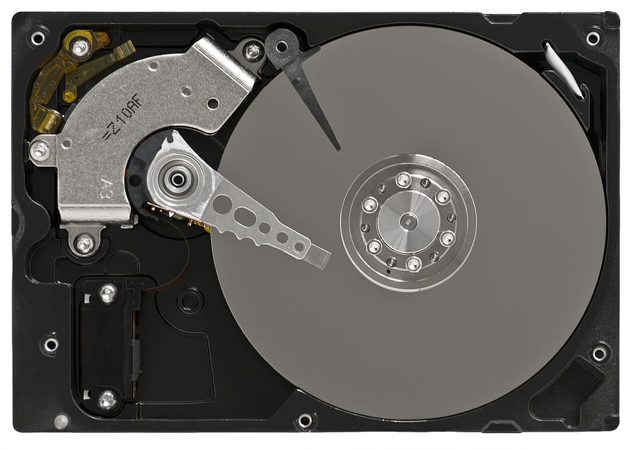 hard, drive, overhead, technology, equipment, computer, metal HD wallpaper