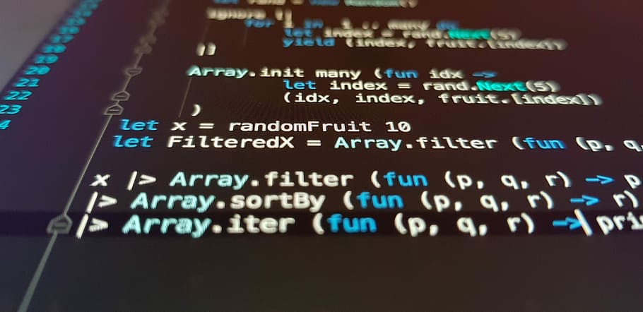 computer monitor showing IDE, screen, text, code, technology HD wallpaper