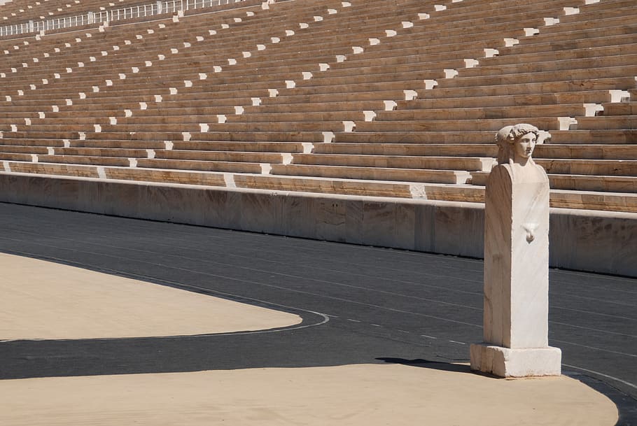 stadium, athens, olympics, greece, sculpture, sport, architecture HD wallpaper