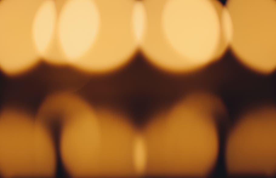 lights, abstract, blur, orange, blurred, bokeh, circles, public domain images HD wallpaper