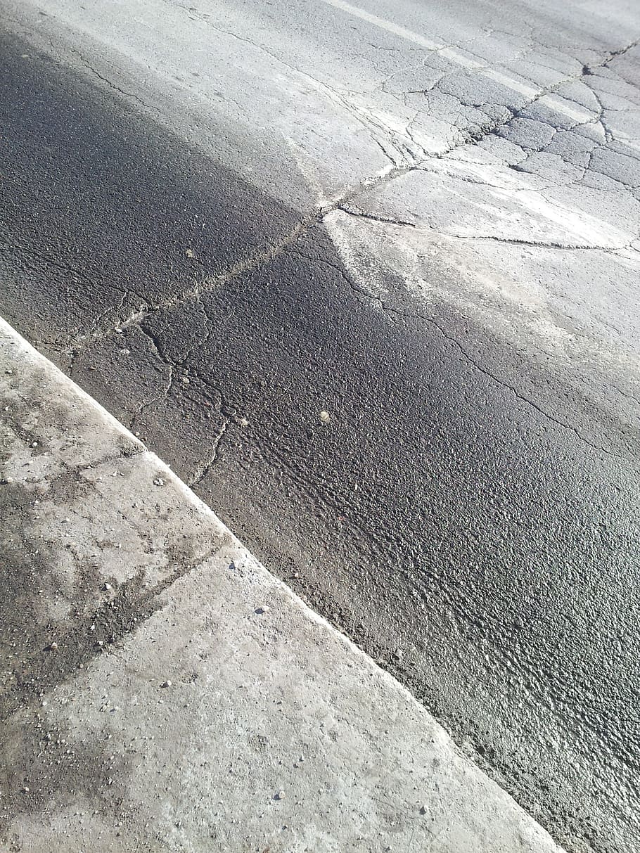 Road, Texture, Sidewalk, backgrounds, outdoors, high angle view HD wallpaper