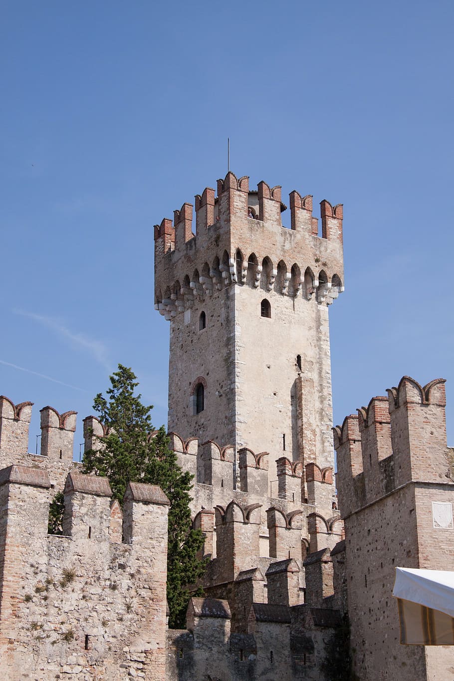 castle, tower, wall, battlements, fortress, architecture, built structure HD wallpaper