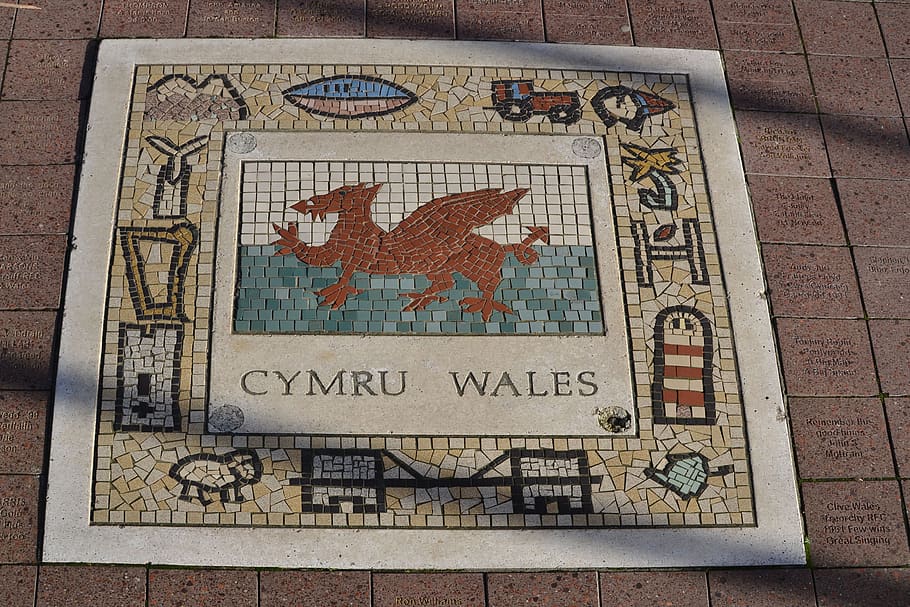 wales, emblem, national, symbol, flag, united, welsh, uk, britain, HD wallpaper