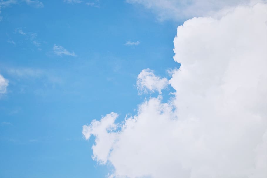 sky, blue sky, clouds, white clouds, sri lanka, mawanella, ceylon HD wallpaper