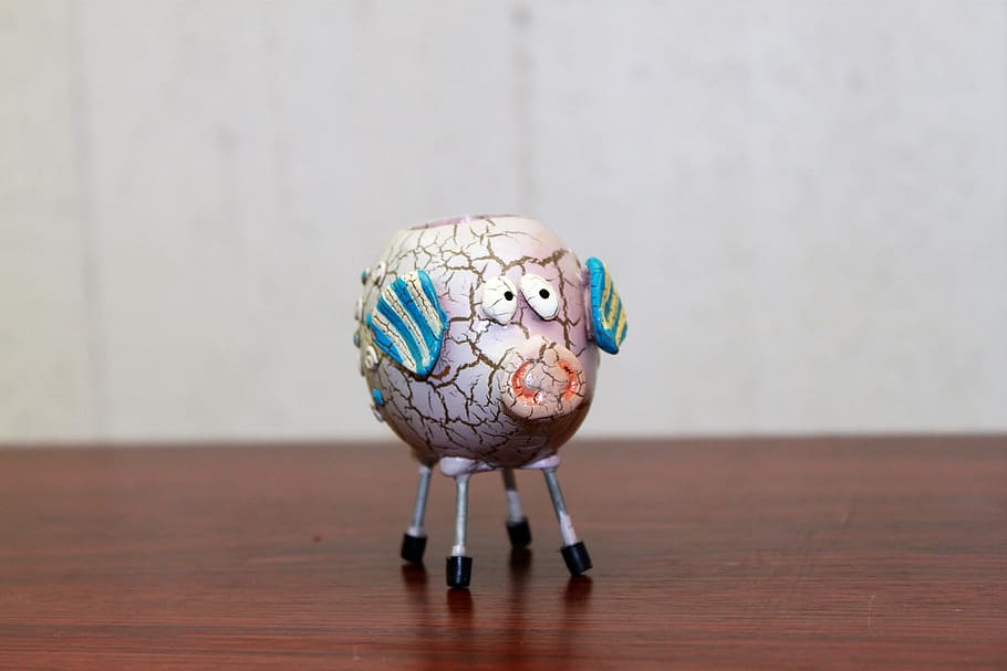 Pig, Pink, Bacon, Snout, blue, ben, small eyes, cultures, bird HD wallpaper
