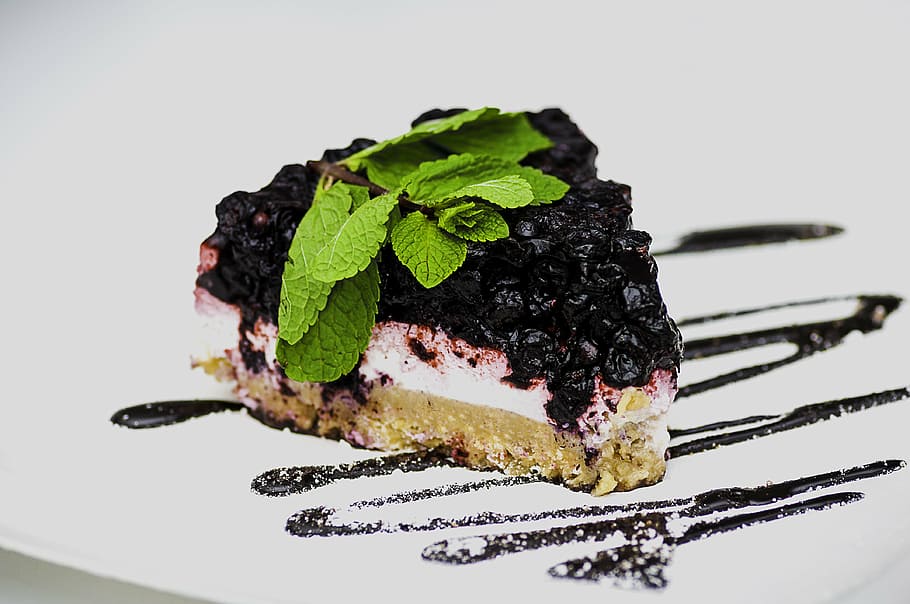 Blueberry Cheese Cake, dessert, tart, piece, sweet, delicious