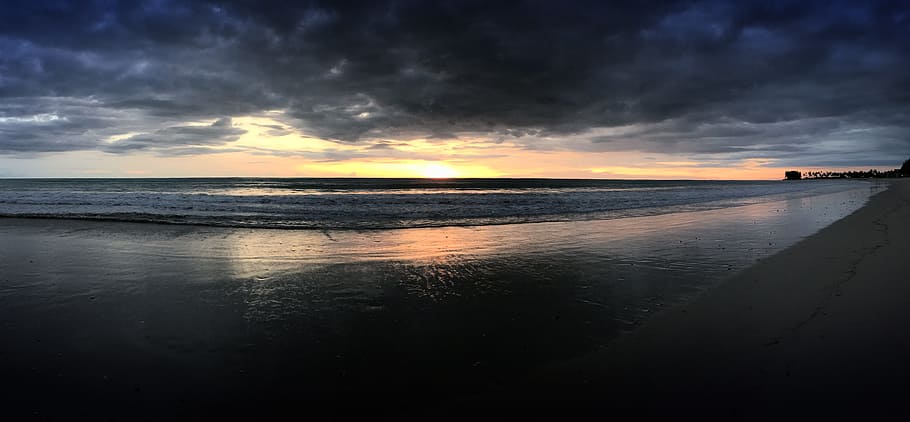 phuket sea, sunset, beach, sky, water, cloud - sky, scenics - nature HD wallpaper